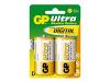 GP Ultra 13AU U2 - Battery 2 x D type Alkaline