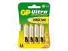GP Ultra 15AU U4 - Battery 4 x AA type Alkaline