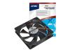 Q-Tec - Case fan - 120 mm - black