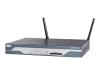 Cisco 1801W Integrated Services Router - Wireless router + 8-port switch - ISDN/DSL - EN, Fast EN, 802.11b, 802.11a, 802.11g - Cisco IOS Advanced IP services - 1U