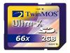 TwinMOS Ultra-X - Flash memory card - 2 GB - 66x - SD Memory Card