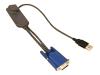 Fujitsu - Video / USB adapter - RJ-45 - 4 PIN USB Type A, HD-15 (M)