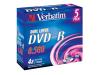 Verbatim - 5 x DVD-R DL - 8.5 GB 4x - matt silver - jewel case - storage media