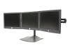 Ergotron DeskStand DS100 - Stand for triple flat panel - black - screen size: up to 21