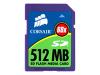 Corsair - Flash memory card - 512 MB - 60x - SD Memory Card
