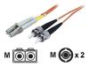IC Intracom - Patch cable - ST multi-mode (M) - LC multi-mode (M) - 1 m - fiber optic - 50 / 125 micron
