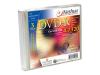 Nashua - 3 x DVD-R - 4.7 GB 8x - slim jewel case - storage media