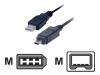 IC Intracom Manhattan - IEEE 1394 cable - 6 PIN FireWire (M) - 4 PIN FireWire (M) - 3 m ( IEEE 1394 )