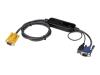 APC - Video / USB cable - 4 PIN USB Type A, HD-15 (M) - HD-15 (M) - 1.8 m