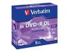 Verbatim
43541
DVD+R/8.5GB 8x AdvAZO Double Layer 5pk