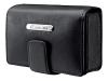 Casio EXZ WALLET4 - Case for digital photo camera - leather - black
