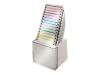Fellowes Step Cube Plus - Media storage box - capacity: 15 diskettes - platinum