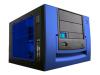 Apevia X-QPACK X-QPACK-BL/420 - Desktop - micro ATX - power supply 420 Watt - black, blue
