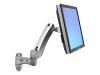 Ergotron LX Wall Mount Arm - Mounting kit for flat panel - white - wall-mountable