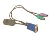Fujitsu - Keyboard / video / mouse (KVM) adapter - RJ-45 - 6 pin PS/2, HD-15