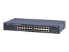 NETGEAR ProSafe JGS524F - Switch - 24 ports - EN, Fast EN, Gigabit EN - 10Base-T, 100Base-TX, 1000Base-T + 2 x shared SFP (empty) - 1U - rack-mountable
