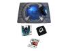 Qpad Pro Gaming Package - Mouse - optical - 8 button(s) - wired - PS/2, USB - blue