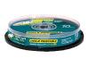 FUJIFILM - 10 x DVD-R - 4.7 GB ( 120min ) 8x - ink jet printable surface - spindle - storage media