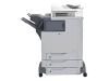HP Color LaserJet 4730xs mfp - Multifunction ( fax / copier / printer / scanner ) - colour - laser - copying (up to): 30 ppm (mono) / 30 ppm (colour) - printing (up to): 30 ppm (mono) / 30 ppm (colour) - 1600 sheets - parallel, Hi-Speed USB, 10/100 Base-TX