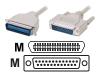 IC Intracom Manhattan - Printer cable - DB-25 (M) - 36 PIN Centronics (M) - 10 m ( IEEE-1284 ) - molded