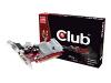 Club 3D Radeon X300 SE - Graphics adapter - Radeon X300 SE HyperMemory up to 256MB - PCI Express x16 - 128 MB DDR - Digital Visual Interface (DVI) - TV out - retail