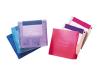 Fellowes - Media storage box - capacity: 2 diskettes - blue, purple, teal, cranberry (pack of 4 )