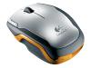 Logitech V400 Laser Cordless Mouse for Notebooks - Mouse - laser - wireless - RF - USB wireless receiver - freerider orange