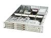Supermicro SC822 S-400LP - Rack-mountable - 2U - extended ATX - power supply 400 Watt - black