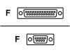 AESP - Serial adapter - DB-9 (F) - DB-25 (F) - white
