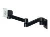 Eizo LA-030-WK - Mounting kit ( articulating arm ) for flat panel ( Tilt & Swivel ) - black - mounting interface: 100 x 100 mm, 75 x 75 mm - wall-mountable