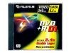 FUJIFILM - DVD+R DL - 8.5 GB 2.4x - jewel case - storage media