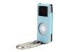 Belkin Carabiner Case for iPod nano - Case for digital player - leather - blue