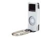 Belkin Carabiner Case for iPod nano - Case for digital player - leather - white