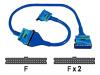 Belkin Ultra ATA Hard Drive Round Cable - IDE / EIDE cable - UDMA 66/100/133 - 40 PIN IDC (F) - 40 PIN IDC (F) - 46 cm - rounded - blue
