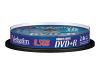 Verbatim - 10 x DVD+R DL - 8.6 GB 2.4x - matt silver - spindle - storage media