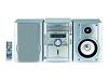 Sharp XL MP110H - Micro system - radio / CD / cassette - silver