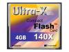 TwinMOS Ultra-X - Flash memory card - 4 GB - 140x - CompactFlash Card
