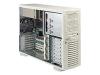 Supermicro SC742 T-650 - Tower - 4U - extended ATX - power supply 650 Watt - beige