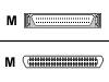 Belkin - SCSI external cable - 50 PIN Centronics (M) - HD-50 (M) - 0.5 m - white