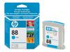 HP 88 - Print cartridge - 1 x cyan - 620 pages