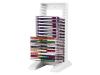 Fellowes Multimedia Desk Tower - Storage CD cabinet - capacity: 20 CD - platinum