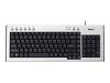 Trust Slimline Keyboard Aluminium KB-1800S - Keyboard - PS/2, USB