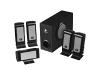 Logitech S-500 - PC multimedia home theatre speaker system - 35 Watt (Total) - silver, midnight black