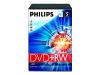 Philips - 5 x DVD+RW - 4.7 GB 1x - 4x - DVD video box - storage media