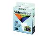 Sony - Self-adhesive photo paper - white - 100 x 140 mm - 50 pcs.