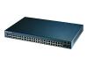 ZyXEL Dimension ES-3148 - Switch - 48 ports - EN, Fast EN - 10Base-T, 100Base-TX + 2x1000Base-T + 2 x shared SFP (empty) - 2U - rack-mountable - stackable