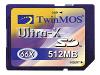 TwinMOS Ultra-X - Flash memory card - 512 MB - 66x - SD Memory Card