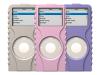 XtremeMac TuffWrap for iPod nano - Case for digital player - silicone - grey, pink, lavender - iPod nano (pack of 3 )