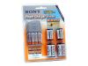 Sony BC G34HLD4S - Battery charger - 6 hr - 4xAA/AAA - included batteries: 4 x AA type NiMH 1700 mAh