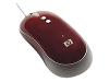 HP - Mouse - optical - 5 button(s) - wired - USB - red